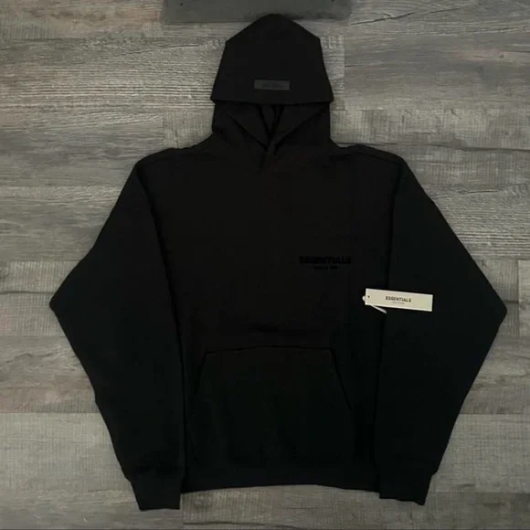 Essentials Black Hoodie - Picture 1 of 3